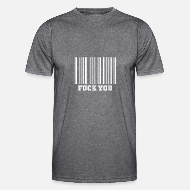 Barcode Männer Funktions-T-Shirt