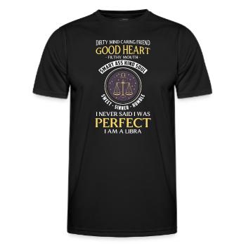 Waage Astrologie Aberglaube Himmel - Männer Funktions-T-Shirt - Schwarz - Vorne - AI Model Male 178 dark (178cm)