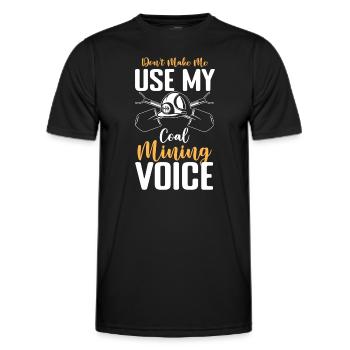 Kohle Männer Minenarbeiter Schätze - Männer Funktions-T-Shirt - Schwarz - Vorne - AI Model Male 178 dark (178cm)