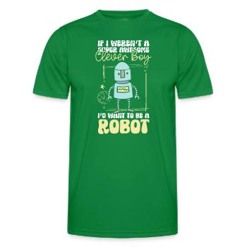 Technicien en robotique mécanique Android - T-shirt sport Homme - vert - Devant - AI Model Male 178 dark (178cm)
