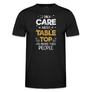 jeu de société jeu de nuit joueur de plateau coéquipier - T-shirt sport Homme - noir - Devant - AI Model Male 178 dark (178cm)