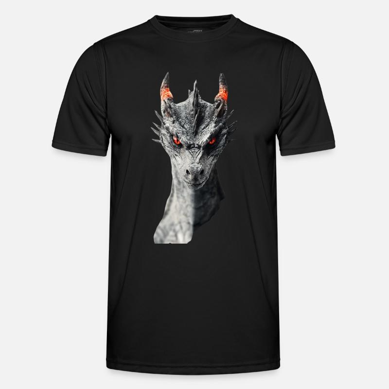 Drachen Männer Funktions-T-Shirt