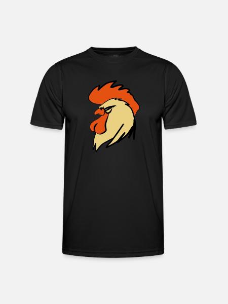 ROOSTER BOOSTER - Männer Funktions-T-Shirt - Schwarz