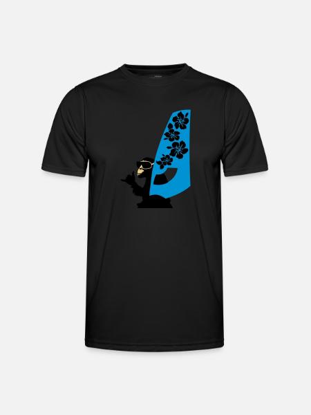 windsurfer - Men's Functional T-Shirt - black