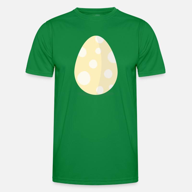 Œufs de Pâques jaune avec des points T-shirt sport Homme