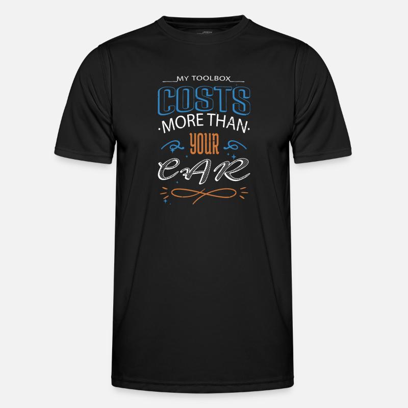 jokes baseballtshirt gift idea - Men's Functional T-Shirt - black