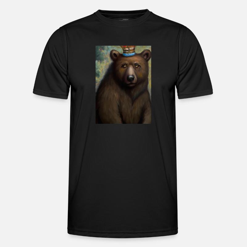 Bär mit Krone Männer Funktions-T-Shirt