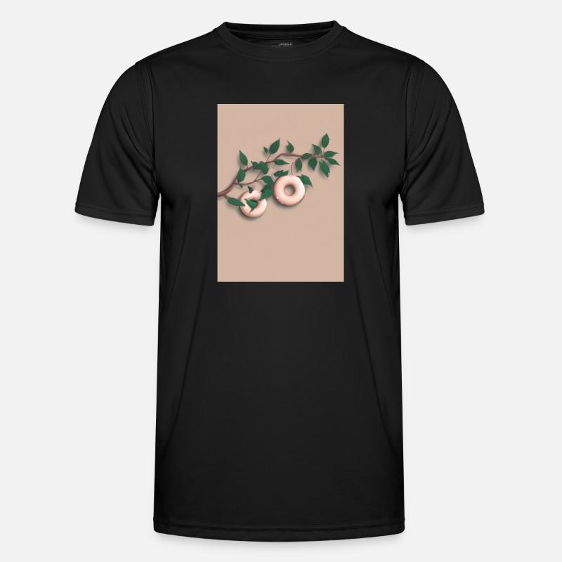 Wachsender Donut Männer Funktions-T-Shirt