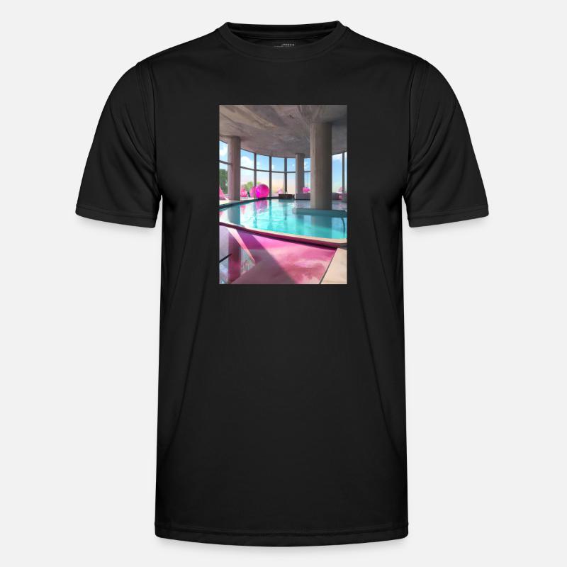 Pool-Lounge Männer Funktions-T-Shirt