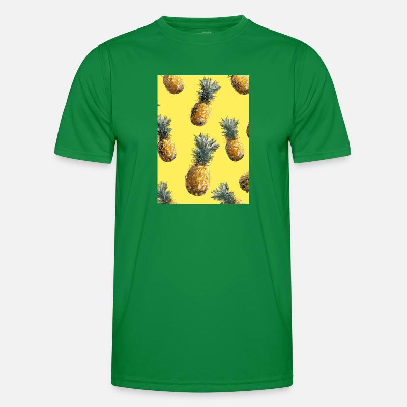 Ananas-Muster Männer Funktions-T-Shirt