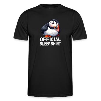 Official Atlantic Puffin Sleep Shirt - Men's Functional T-Shirt - black - Front - AI Model Male 178 dark (178cm)