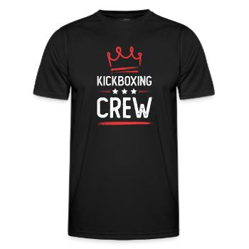 Kickboxing Crew - Männer Funktions-T-Shirt - Schwarz - Vorne - AI Model Male 178 dark (178cm)