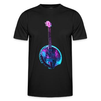 Banjo - Men's Functional T-Shirt - black - Front - AI Model Male 178 dark (178cm)