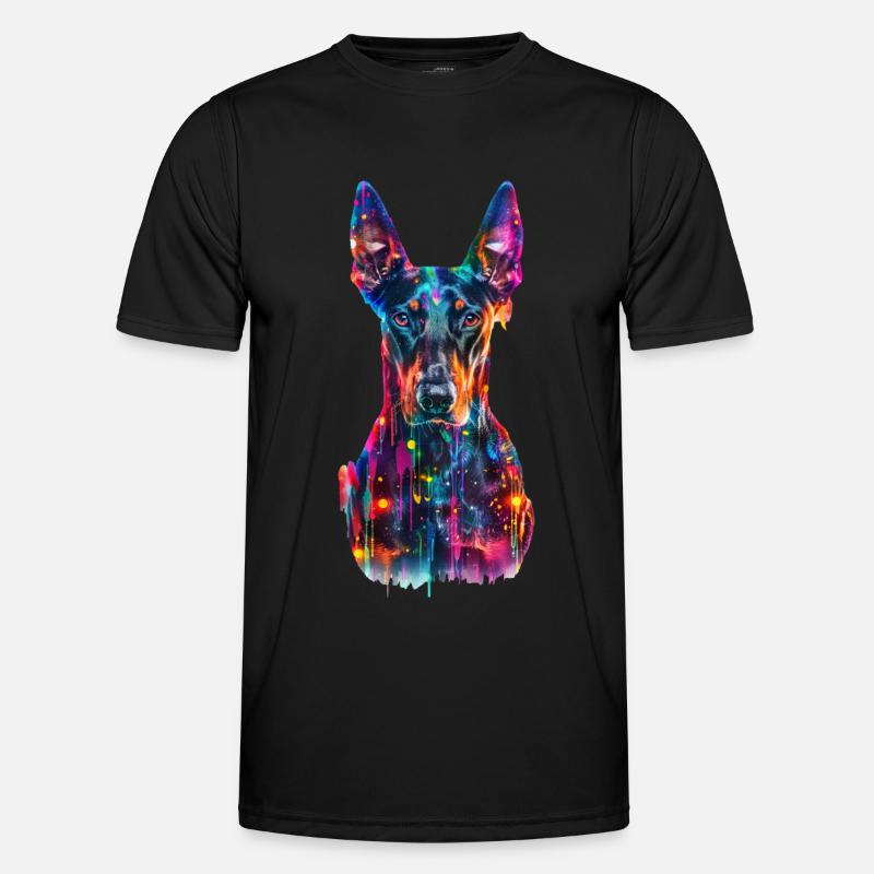 Dobermann Männer Funktions-T-Shirt
