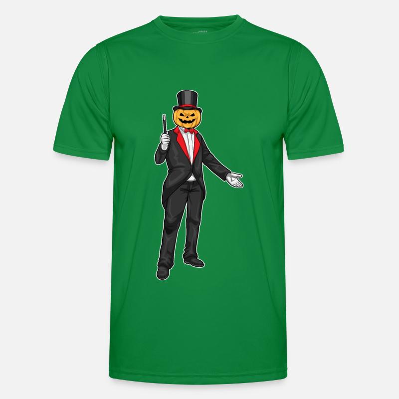 Jack O Lantern Halloween Zauberer Männer Funktions-T-Shirt
