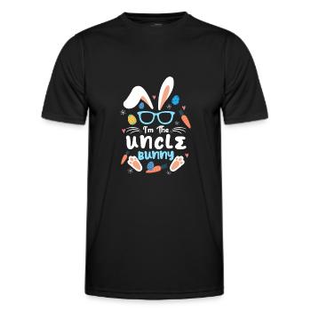 Im The Uncle Rabbit Easter Rabbit Ear Sunglass - Männer Funktions-T-Shirt - Schwarz - Vorne - AI Model Male 178 dark (178cm)