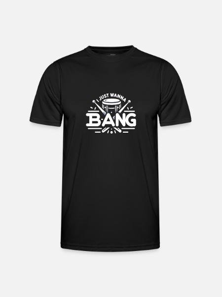 Ich will nur bumsen - Männer Funktions-T-Shirt - Schwarz