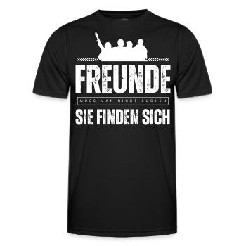 Beste Freunde FREUND Kumpel Kumpels - Männer Funktions-T-Shirt - Schwarz - Vorne - AI Model Male 178 dark (178cm)