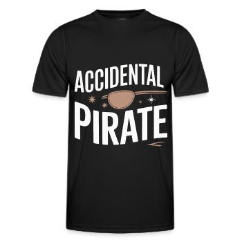 Amputation Behinderung - Männer Funktions-T-Shirt - Schwarz - Vorne - AI Model Male 178 dark (178cm)