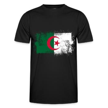 Algerien - Männer Funktions-T-Shirt - Schwarz - Vorne - AI Model Male 178 dark (178cm)
