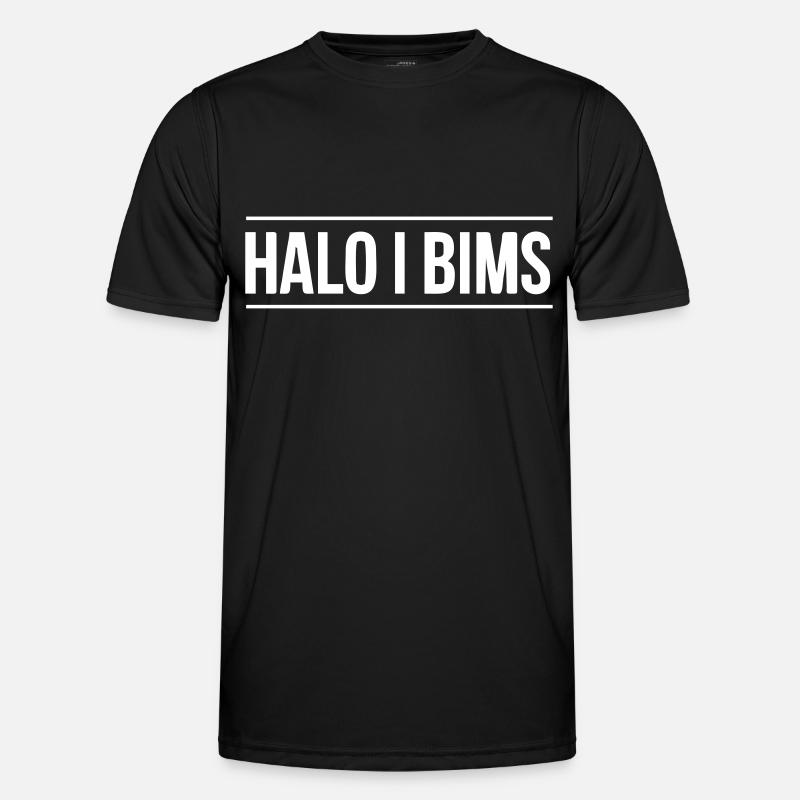 halo i bims Männer Funktions-T-Shirt
