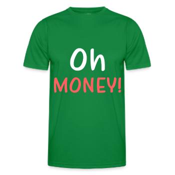 OH HONEY - Men's Functional T-Shirt - kelly green - Front - AI Model Male 178 dark (178cm)