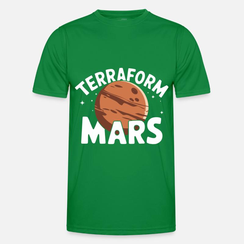 Mars Planète Planète Système Solaire T-shirt sport Homme