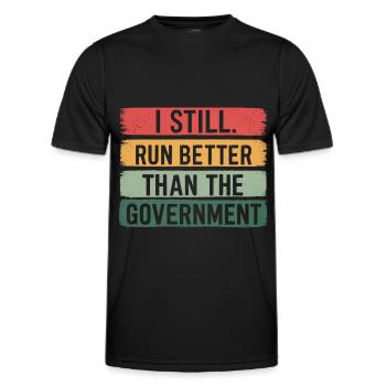 Amputation Disability - Men's Functional T-Shirt - black - Front - AI Model Male 178 dark (178cm)