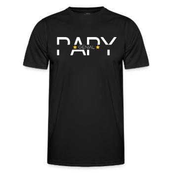 Papy Génial personnalisé Noms petits-enfants - T-shirt sport Homme - noir - Devant - AI Model Male 178 dark (178cm)