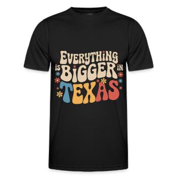 Texas State Texans Texas - Men's Functional T-Shirt - black - Front - AI Model Male 178 dark (178cm)