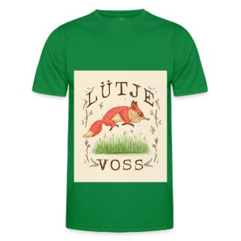 Lütje Voss Petit renard bas-allemand - T-shirt sport Homme - vert - Devant - AI Model Male 178 dark (178cm)