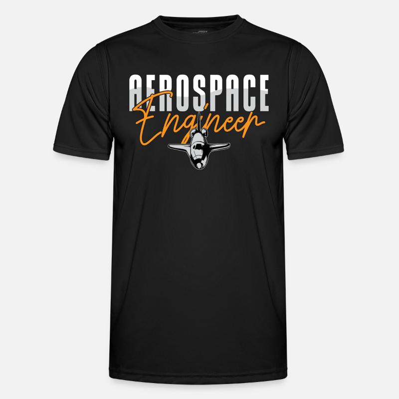Aerospace Engineer Engineering Rocket Science - Männer Funktions-T-Shirt - Schwarz