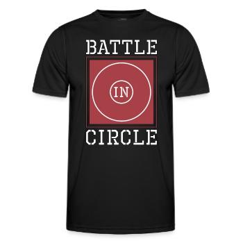 Catch Wrestling Battle Dans Circle Wrestler Fight - T-shirt sport Homme - noir - Devant - AI Model Male 178 dark (178cm)