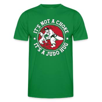 C’est un entraînement sportif de karaté de combattant de judo hug - T-shirt sport Homme - vert - Devant - AI Model Male 178 dark (178cm)