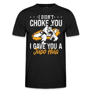 Judo I Didn't Choke You Fighter Karate Training - Men's Functional T-Shirt - black - Front - AI Model Male 178 dark (178cm)
