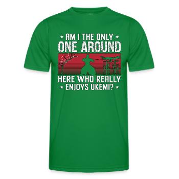 L’Aïkido suis-je le seul combattant d’arts martiaux samouraï - T-shirt sport Homme - vert - Devant - AI Model Male 178 dark (178cm)