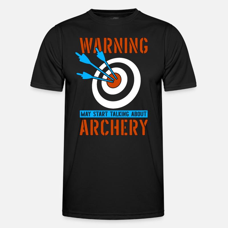 Archery Warning May Start Crossbow Shooting Archer Men's Functional T-Shirt