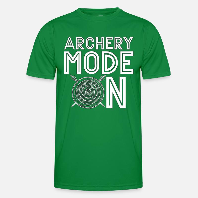 Archery Mode On Crossbow Shooting Bowhunter Archer Men's Functional T-Shirt
