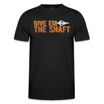 Bowhunting Give Them A Shaft Arrow Sport Bowhunter - Männer Funktions-T-Shirt - Schwarz - Vorne - AI Model Male 178 dark (178cm)