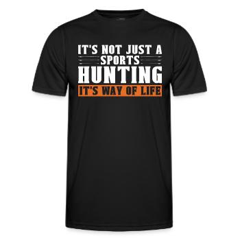 Bowhunting It's Not Just A Bowhunt Sport Bowhunter - Männer Funktions-T-Shirt - Schwarz - Vorne - AI Model Male 178 dark (178cm)