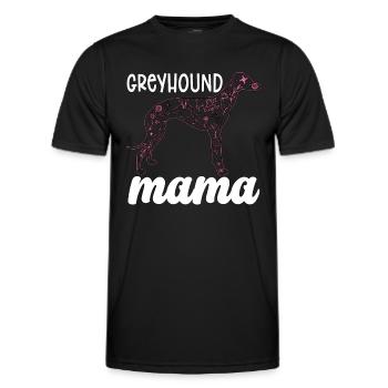 Greyhound Racing Greyhound Mama Greyhound Racer - T-shirt sport Homme - noir - Devant - AI Model Male 178 dark (178cm)