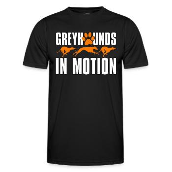 Greyhound Racing Greyhounds Race Greyhound Racer - T-shirt sport Homme - noir - Devant - AI Model Male 178 dark (178cm)