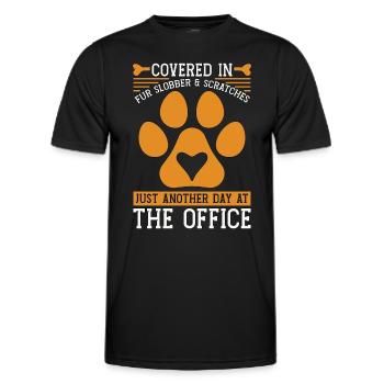 Veterinary Covered In Fur Vet Student Veterinarian - Men's Functional T-Shirt - black - Front - AI Model Male 178 dark (178cm)