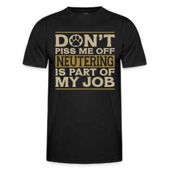 Vétérinaire Don’t Piss Me Vet Étudiant vétérinaire - T-shirt sport Homme - noir - Devant - AI Model Male 178 dark (178cm)