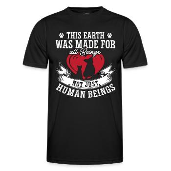Veterinary This Earth Was Made Veterinary Medicine - Men's Functional T-Shirt - black - Front - AI Model Male 178 dark (178cm)