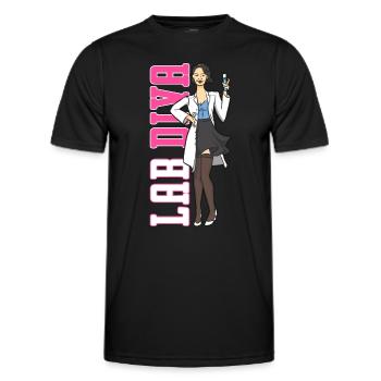 Lab Technician Lab Diva Medical Healthcare Science - Männer Funktions-T-Shirt - Schwarz - Vorne - AI Model Male 178 dark (178cm)
