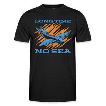 Biologie marine Longtemps Pas d’animaux sous-marins marins - T-shirt sport Homme - noir - Devant - AI Model Male 178 dark (178cm)