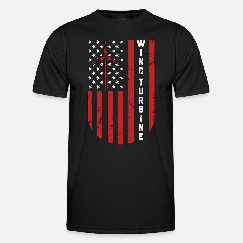 Wind Turbine Tech Wind Turbine Windmill Technician Männer Funktions-T-Shirt