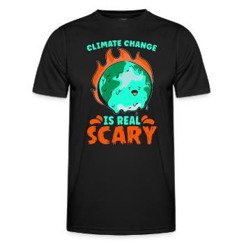 Climate Change Is Real Awareness Climate Activist - Männer Funktions-T-Shirt - Schwarz - Vorne - AI Model Male 178 dark (178cm)