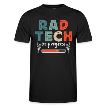 X-ray Tech Rad Tech en radiologie Technicien en radiologie - T-shirt sport Homme - noir - Devant - AI Model Male 178 dark (178cm)
